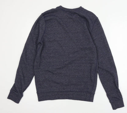Peacocks Womens Blue  Jersey Pullover Sweatshirt Size S