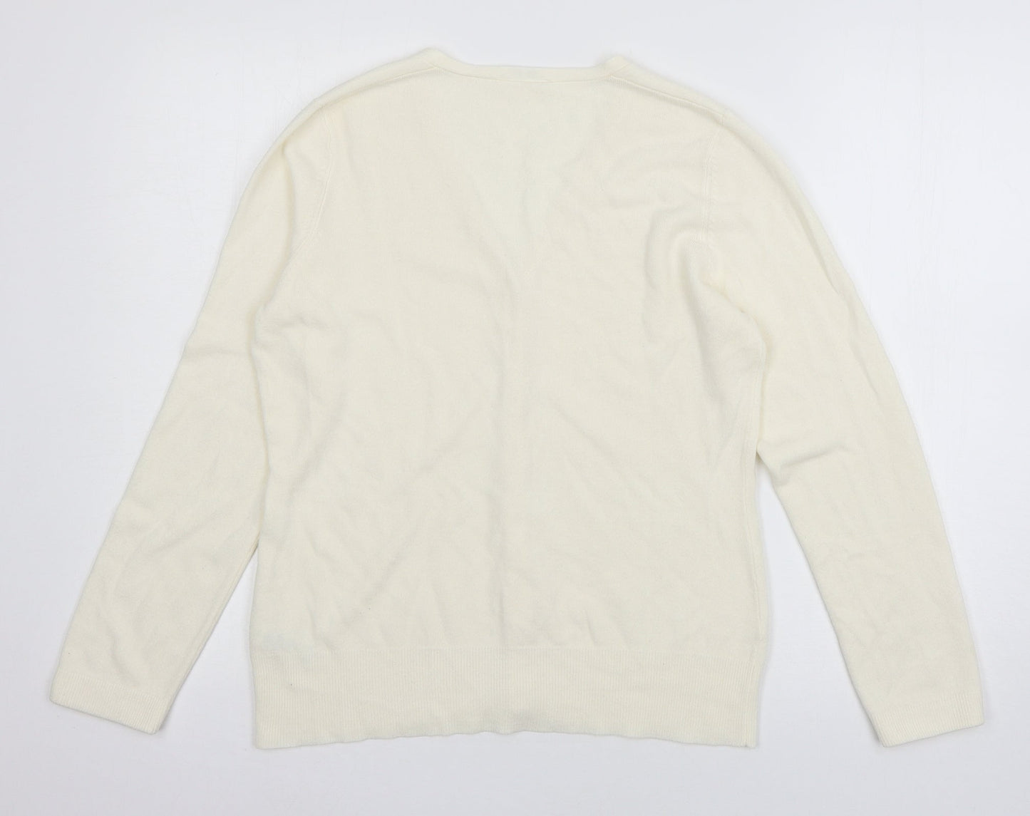 Womens UK Size 12 BHS Ivory Cardigan Jumper