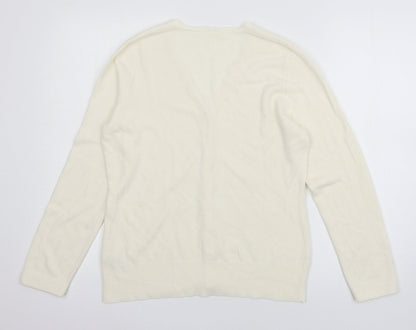 Womens UK Size 12 BHS Ivory Cardigan Jumper