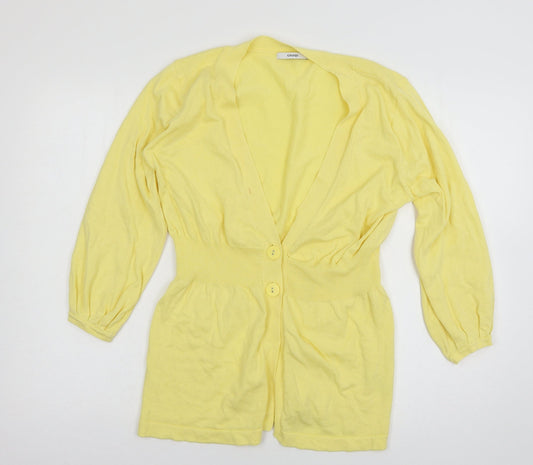 George Womens Yellow  Knit Cardigan Jumper Size 12