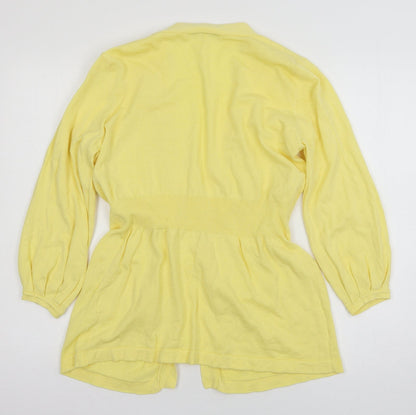 George Womens Yellow  Knit Cardigan Jumper Size 12