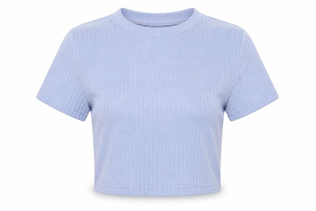 Womens UK Size XS SheIn Blue Basic T-Shirt
