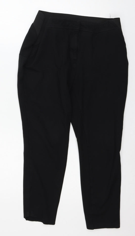 Womens UK Size 16 Tailored Regular Fit  Black Trousers