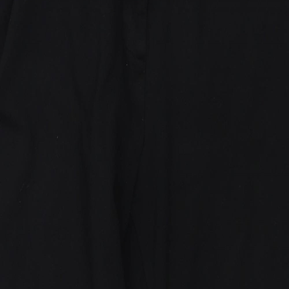 Womens UK Size 16 Tailored Regular Fit  Black Trousers