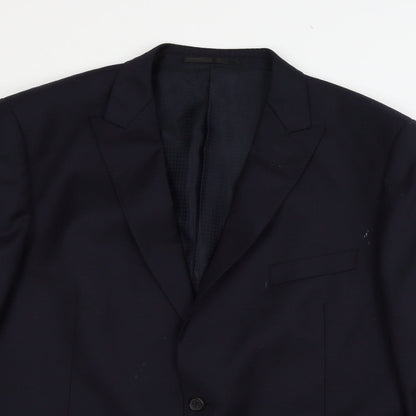 Mens UK Size XL Impressions Regular Blue Suit Jacket