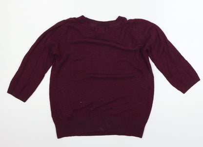 Womens UK Size S H&M Purple Pullover Jumper