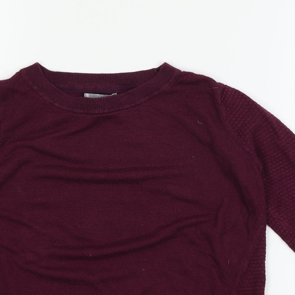 Womens UK Size S H&M Purple Pullover Jumper