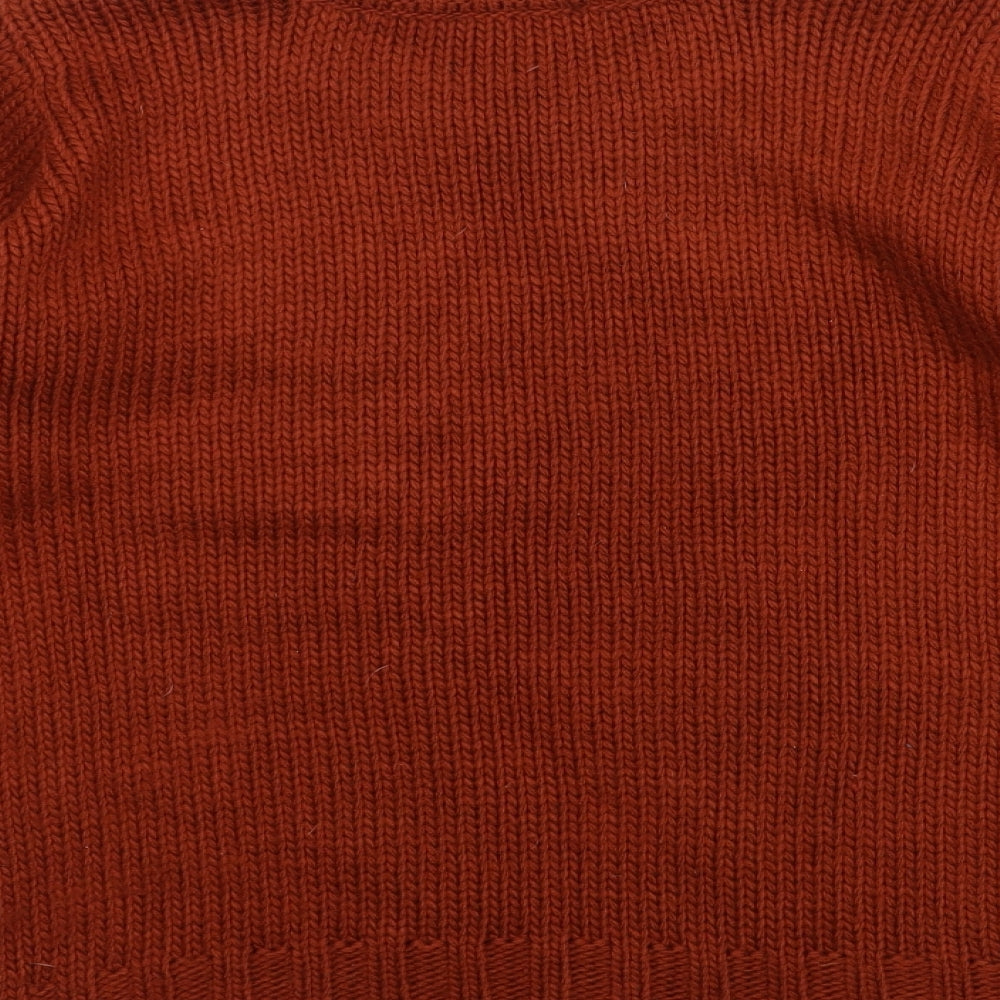 Womens UK Size S PEP&CO Brown Pullover Jumper