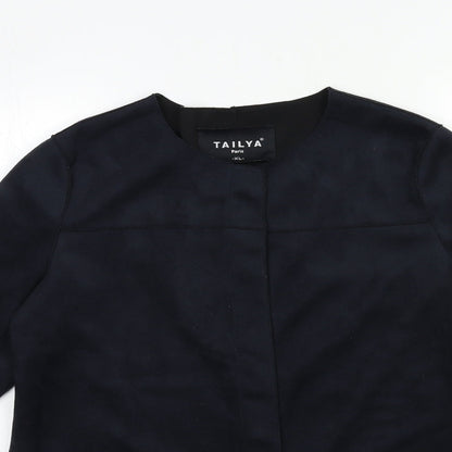 Tailya Womens Black   Overcoat Jacket Size XL