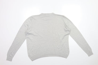 Womens UK Size 14 Marks and Spencer Grey Pullover Jumper