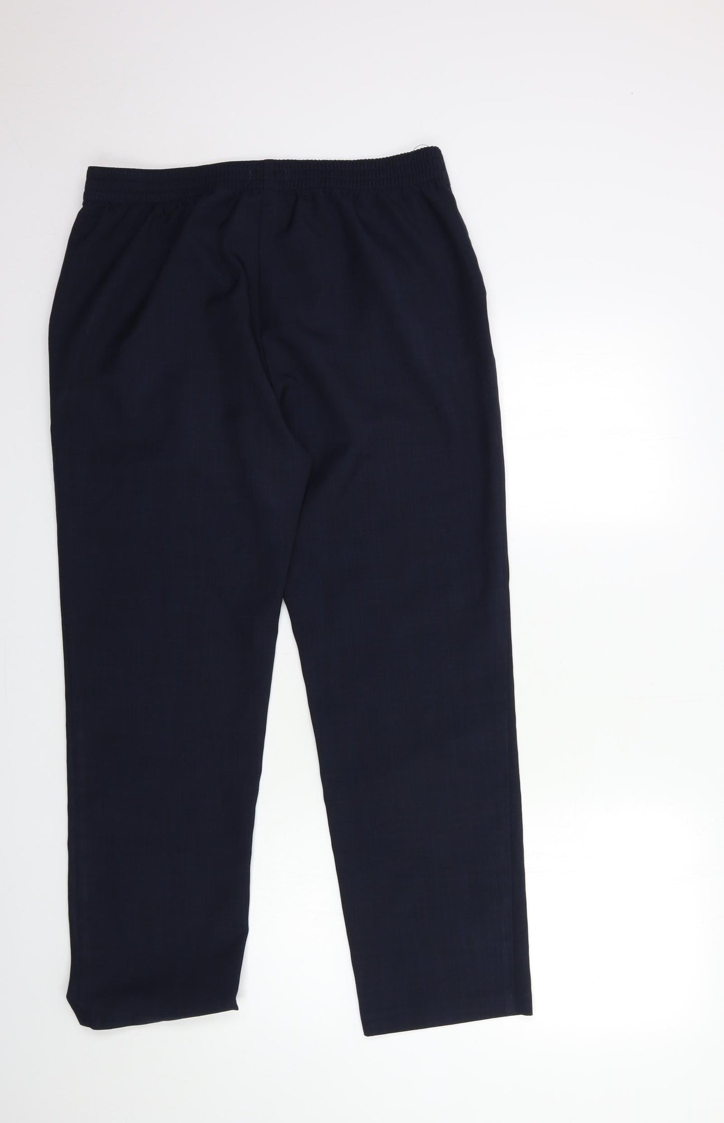 Womens UK Size 14 Marks and Spencer Regular Fit  Blue Trousers