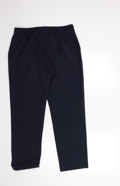 Womens UK Size 14 Marks and Spencer Regular Fit  Blue Trousers