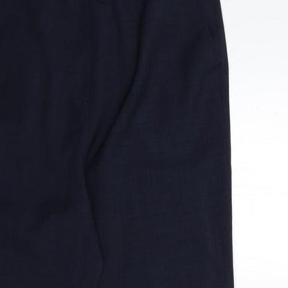 Womens UK Size 14 Marks and Spencer Regular Fit  Blue Trousers