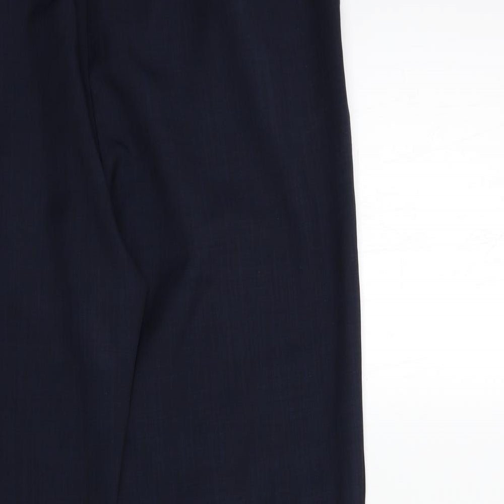 Womens UK Size 14 Marks and Spencer Regular Fit  Blue Trousers