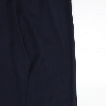 Womens UK Size 14 Marks and Spencer Regular Fit  Blue Trousers