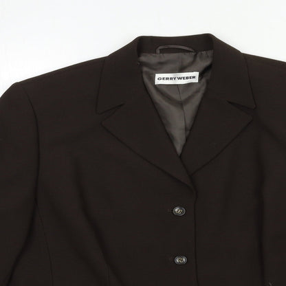 Gerry Weber Womens Brown   Jacket Blazer Size 18