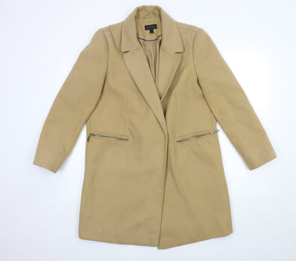 Womens UK Size 10 Topshop Brown Overcoat