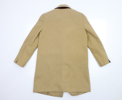 Womens UK Size 10 Topshop Brown Overcoat