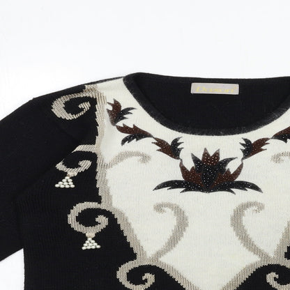 Womens UK Size 12 Daxon Black Pullover Jumper