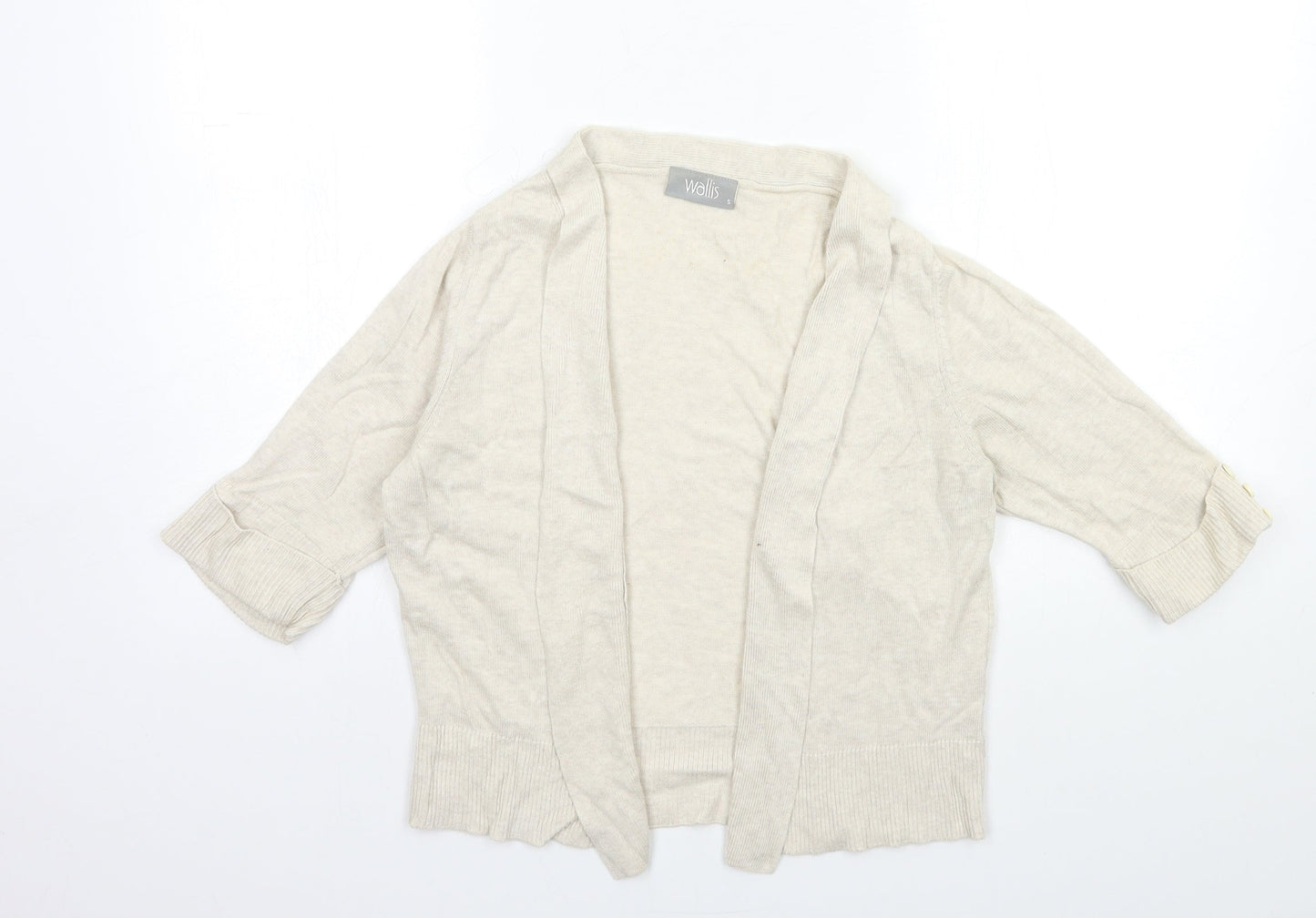 Womens UK Size S Wallis Beige Cardigan Jumper