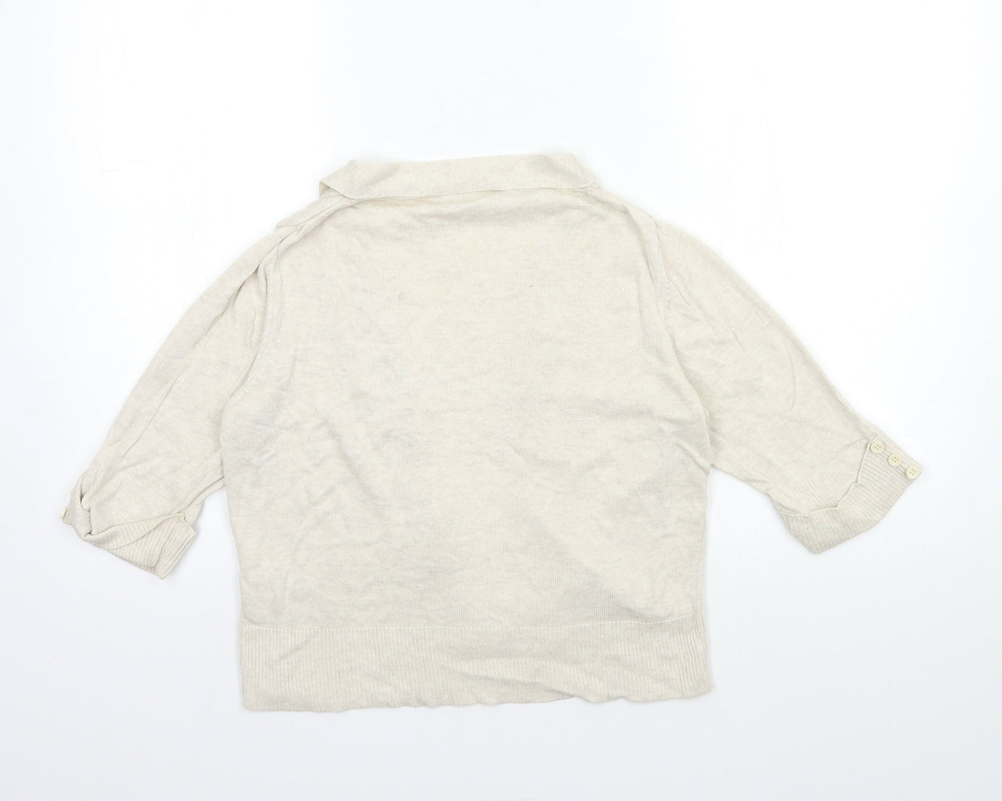 Womens UK Size S Wallis Beige Cardigan Jumper