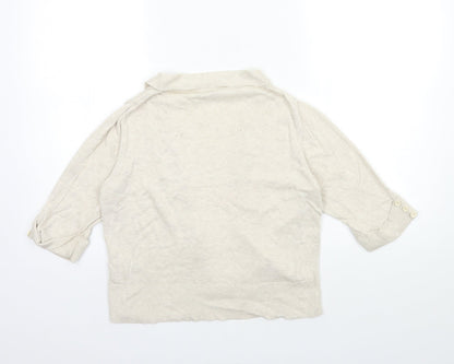 Womens UK Size S Wallis Beige Cardigan Jumper