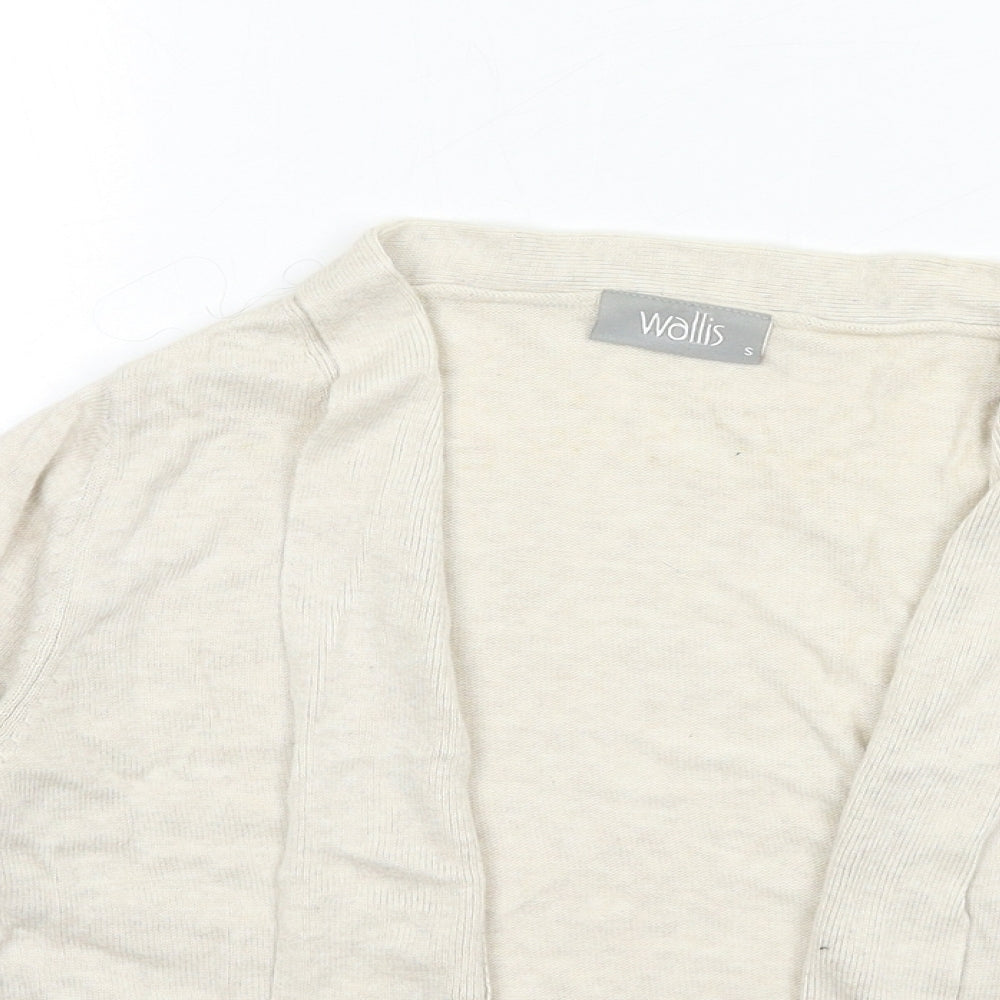 Womens UK Size S Wallis Beige Cardigan Jumper