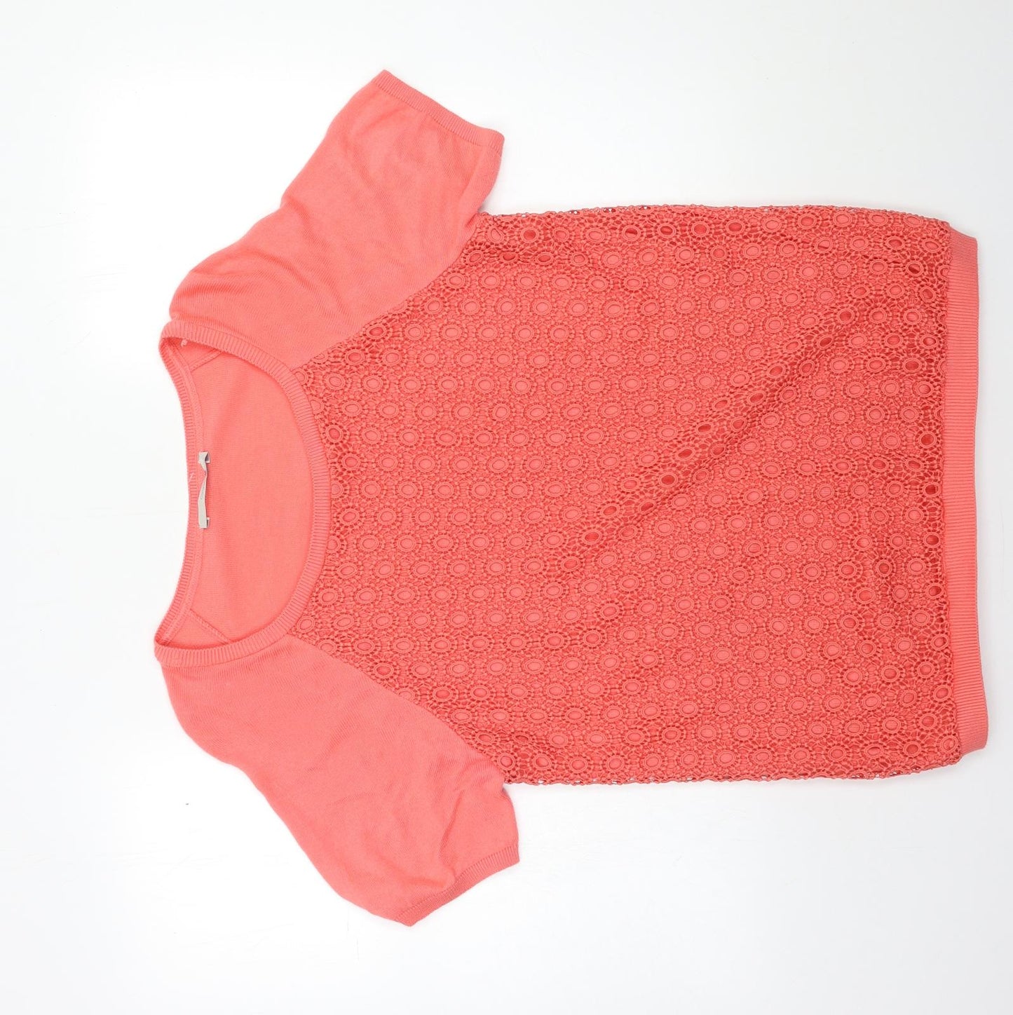 George Womens Pink  Knit Pullover Jumper Size 16