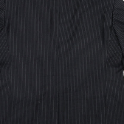 Mens UK Size 44 Preworn Regular Black Suit Jacket
