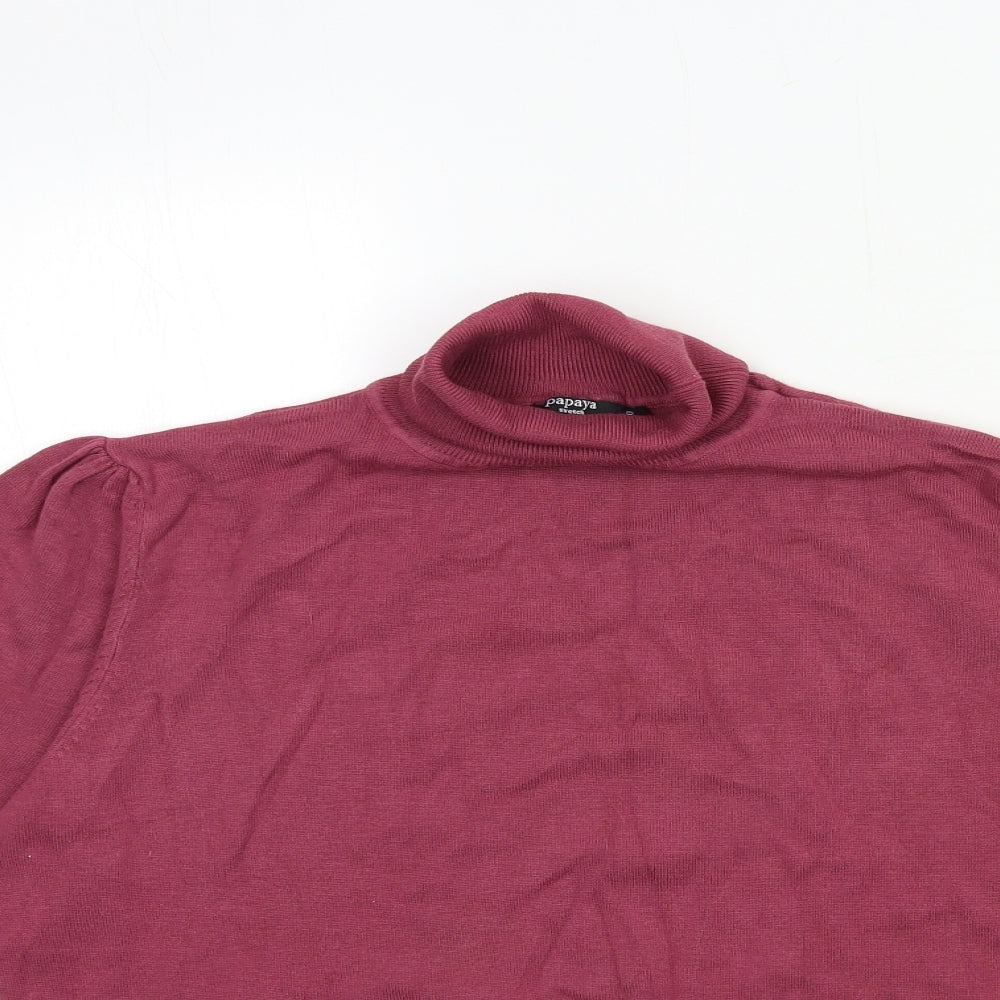Womens UK Size 20 Papaya Purple Pullover Jumper
