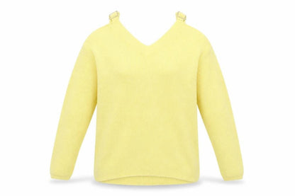 Womens UK Size 12 George Yellow Pullover Jumper