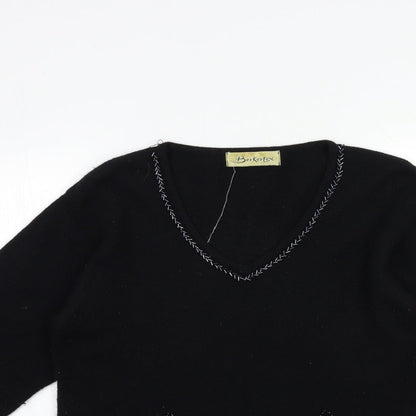 Womens UK Size 10 Berkertex Black Pullover Jumper