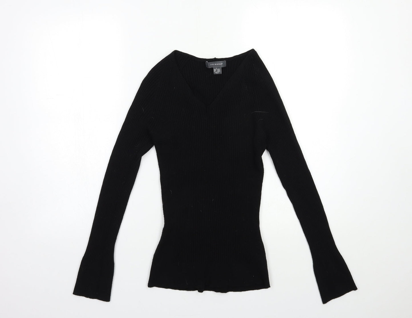 Primark Womens Black  Knit Pullover Jumper Size 14