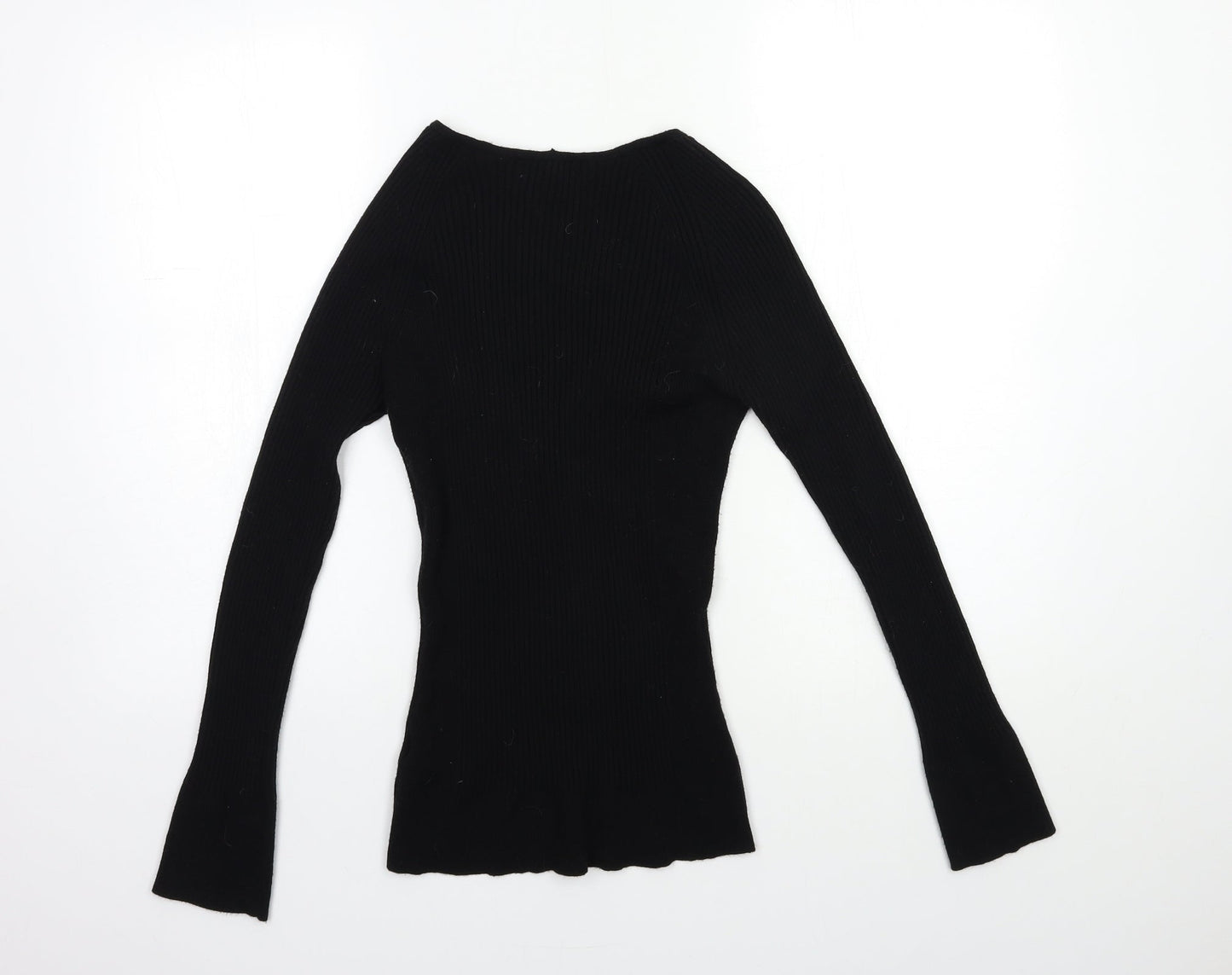 Primark Womens Black  Knit Pullover Jumper Size 14