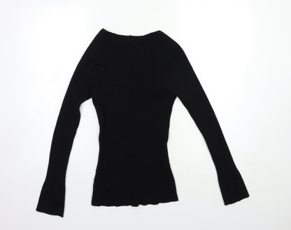 Primark Womens Black  Knit Pullover Jumper Size 14