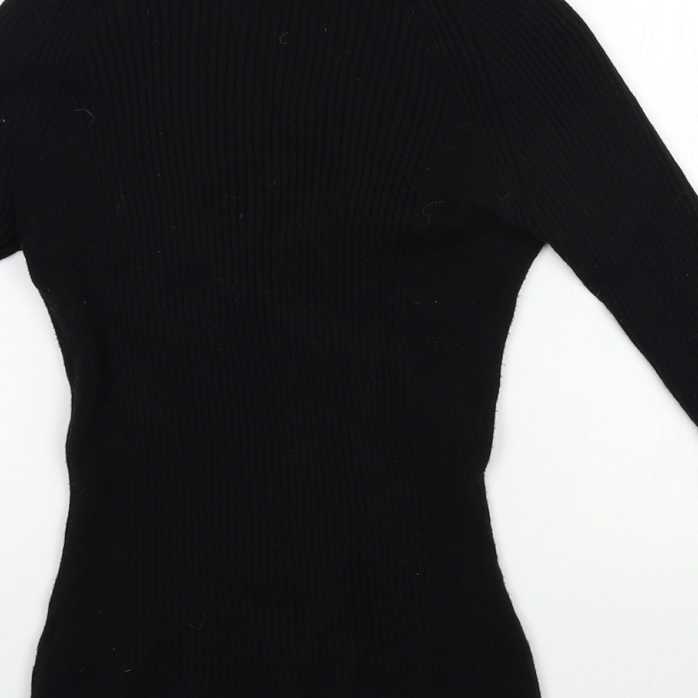Primark Womens Black  Knit Pullover Jumper Size 14