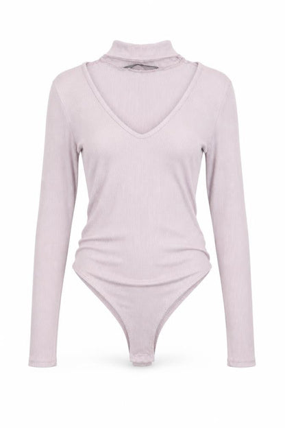 Womens UK Size 6 Missguided One-Piece Pink Bodysuit