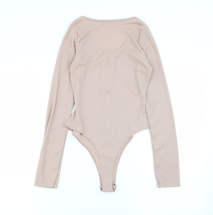 PLT Womens Beige   Bodysuit One-Piece Size 6