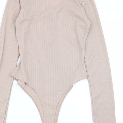 PLT Womens Beige   Bodysuit One-Piece Size 6