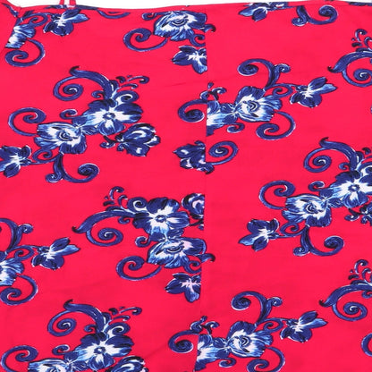 Papaya Womens Red Floral  Basic Blouse Size 16