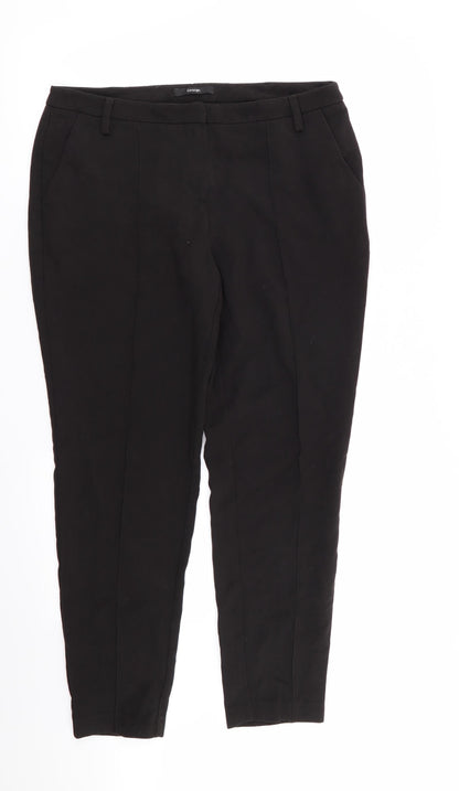 Asda George Womens Black   Trousers  Size 12 L28 in