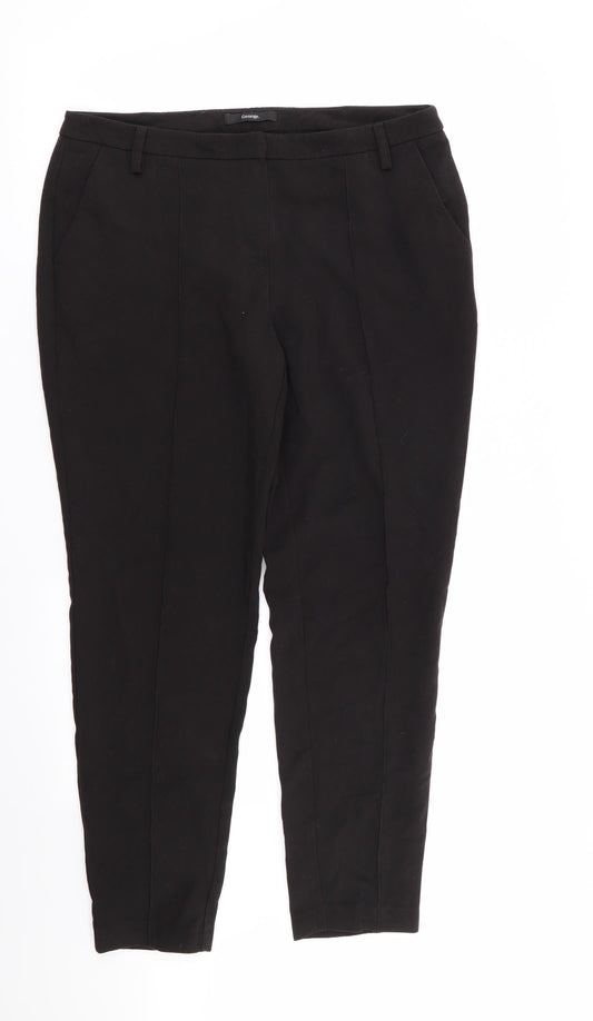 Asda George Womens Black   Trousers  Size 12 L28 in