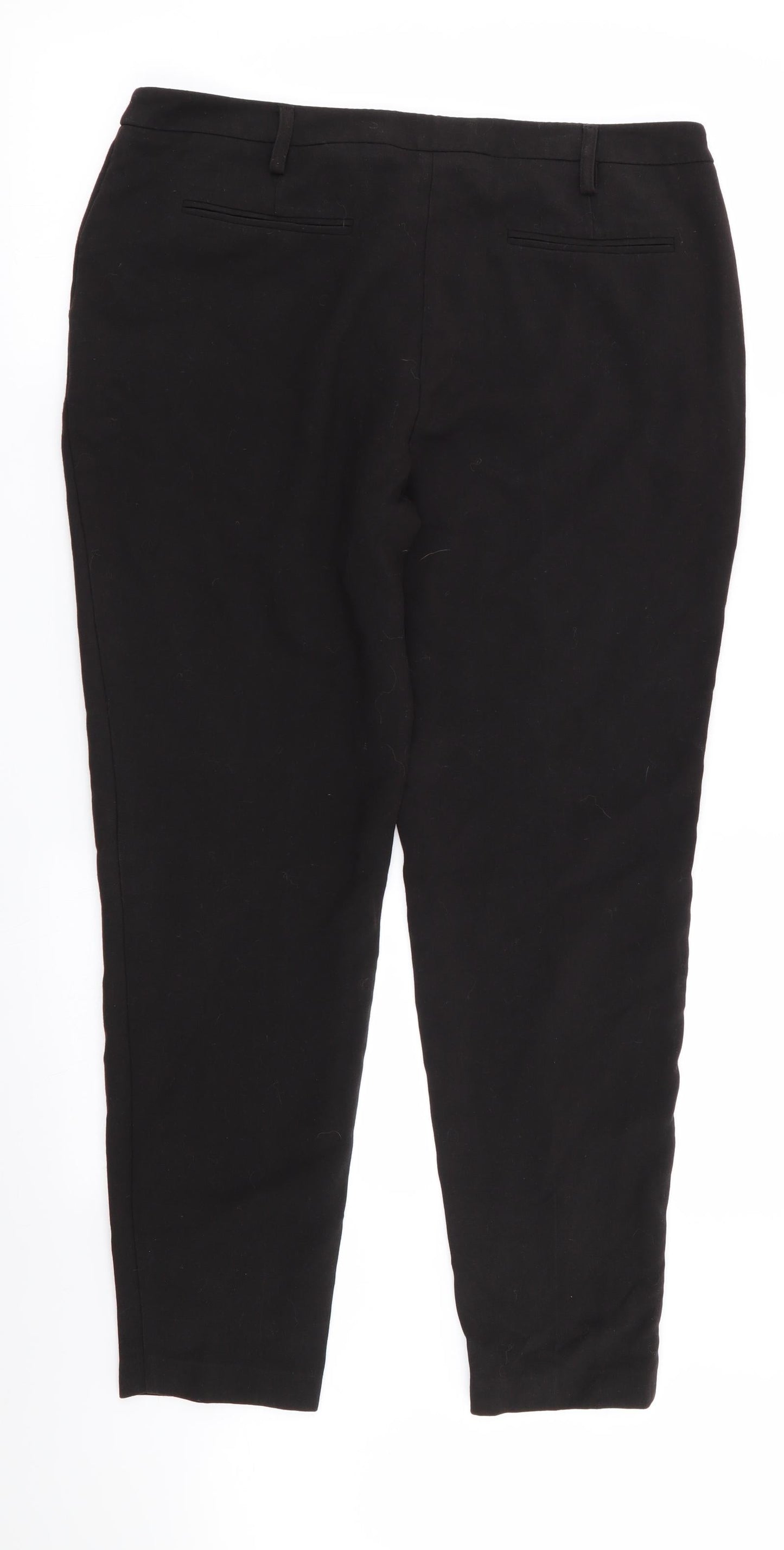 Asda George Womens Black   Trousers  Size 12 L28 in