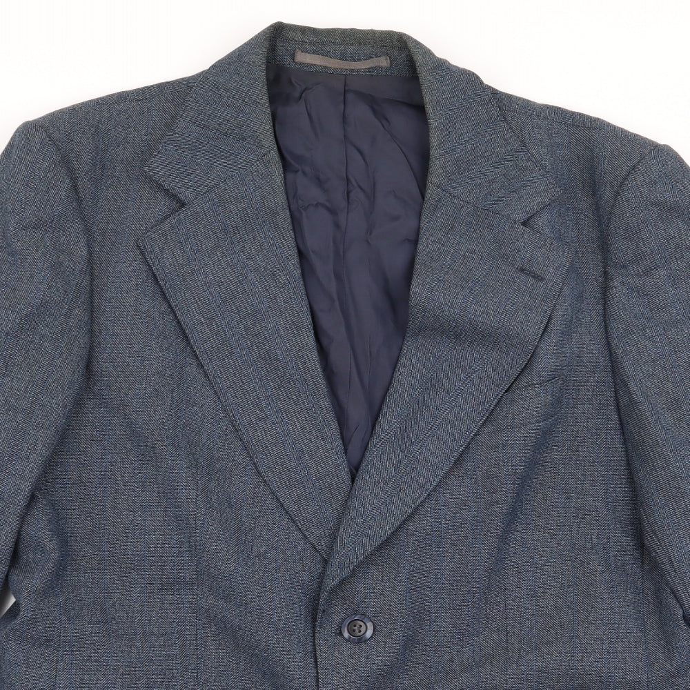 Mens UK Size M varteks Regular Blue Suit Jacket
