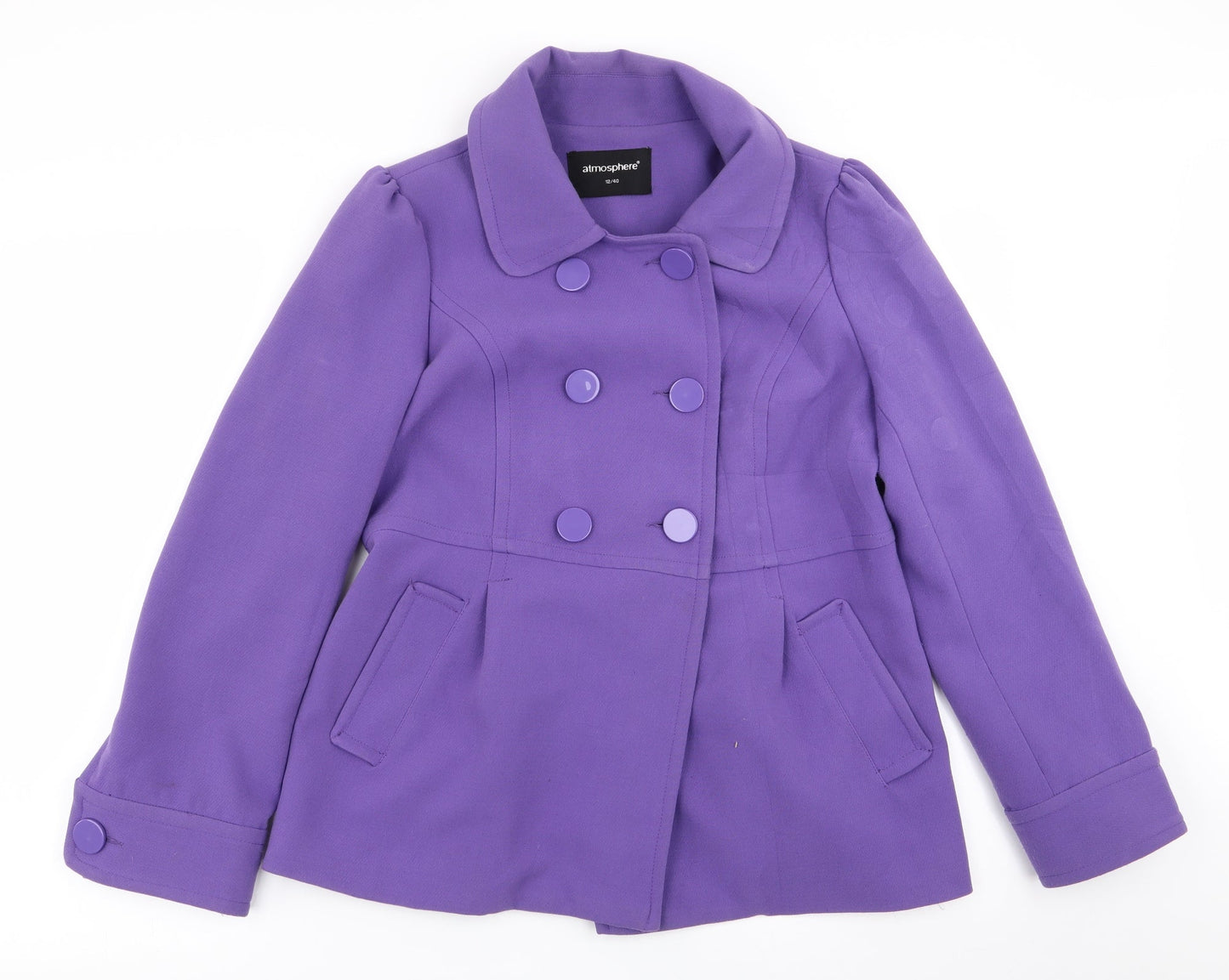 Primark Womens Purple   Overcoat Coat Size 12