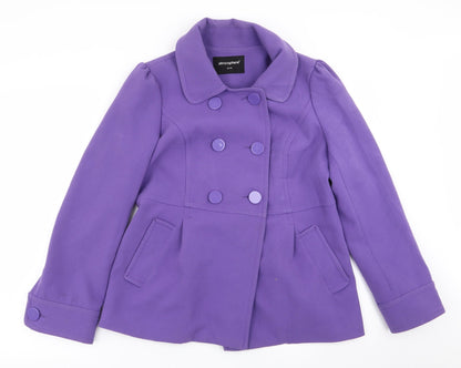 Primark Womens Purple   Overcoat Coat Size 12
