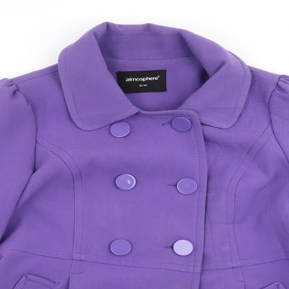 Primark Womens Purple   Overcoat Coat Size 12