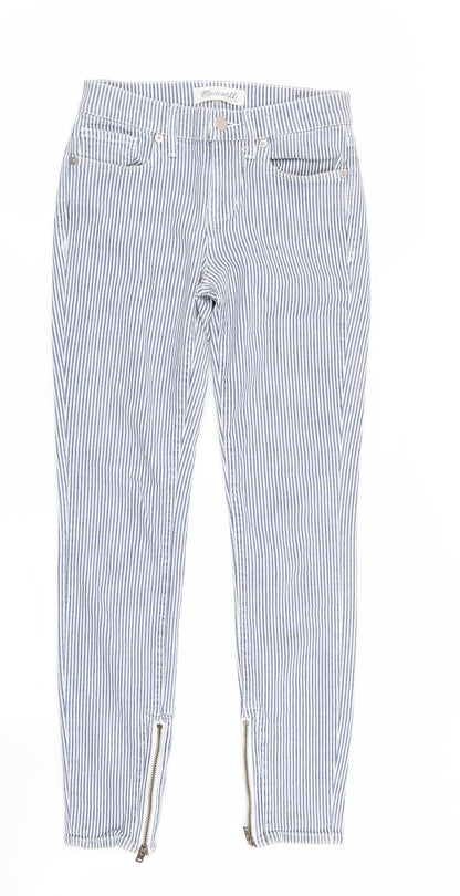 Madewell Womens Multicoloured Striped  Skinny Jeans Size 24 in L29 in