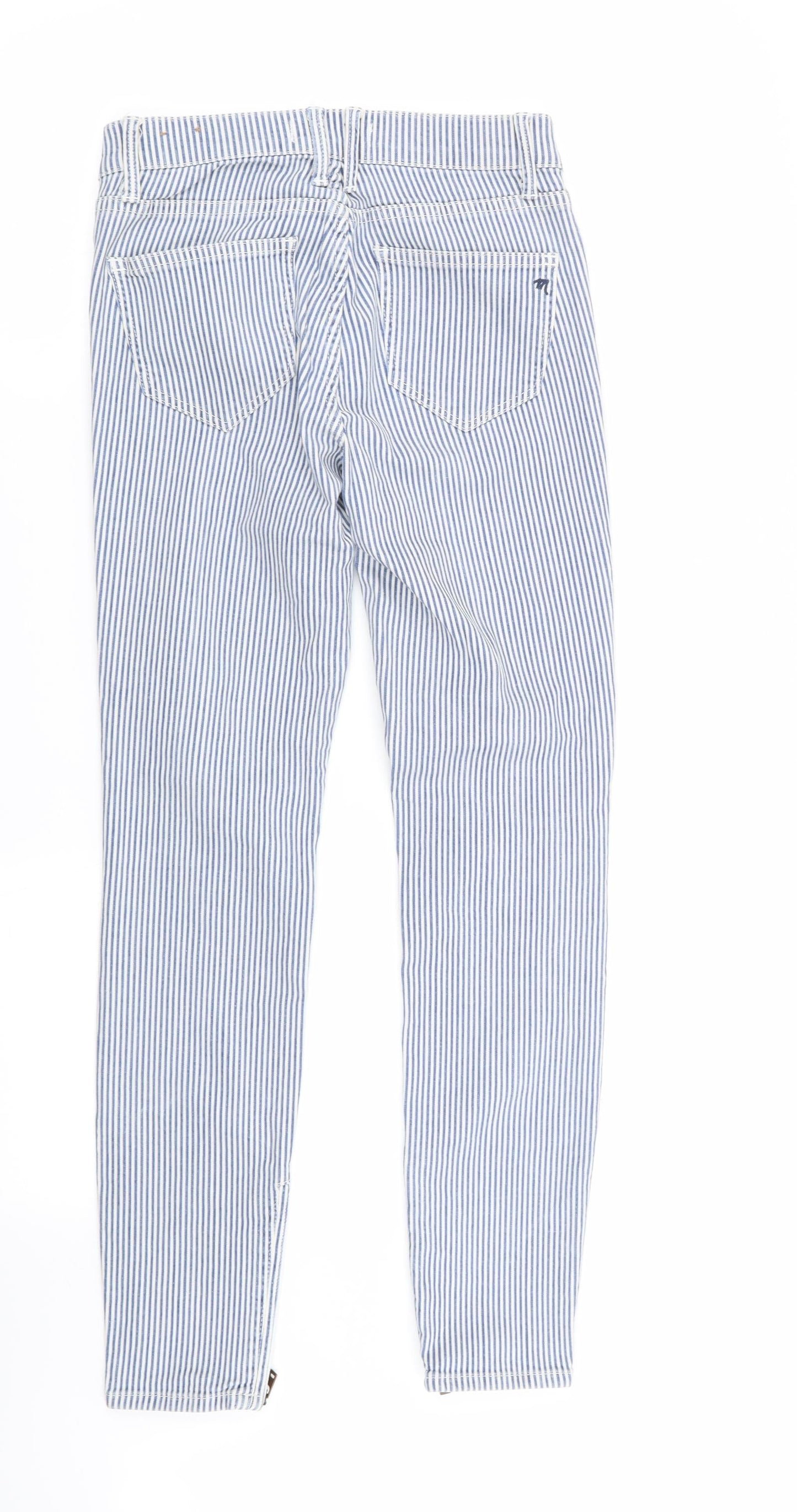 Madewell Womens Multicoloured Striped  Skinny Jeans Size 24 in L29 in