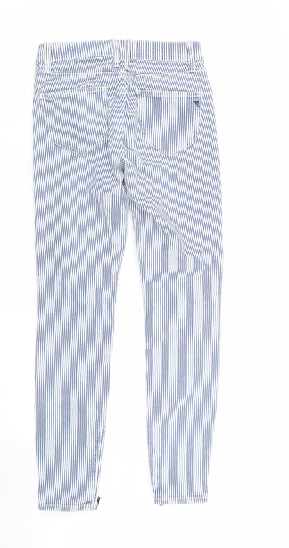 Madewell Womens Multicoloured Striped  Skinny Jeans Size 24 in L29 in